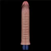 Dildo vibrante in silicone ricaricabile da 9,5" REAL SOFTEE