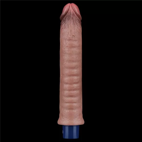 Dildo vibrante in silicone ricaricabile da 9,5" REAL SOFTEE