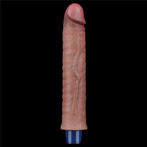 Dildo vibrante in silicone ricaricabile da 9,5" REAL SOFTEE