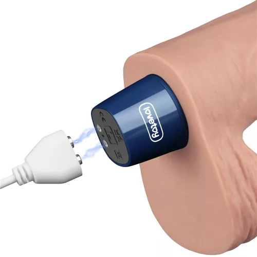 Dildo vibrante ricaricabile da 9" REAL SOFTEE (Flesh)