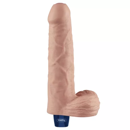 Dildo vibrante ricaricabile da 9" REAL SOFTEE (Flesh)