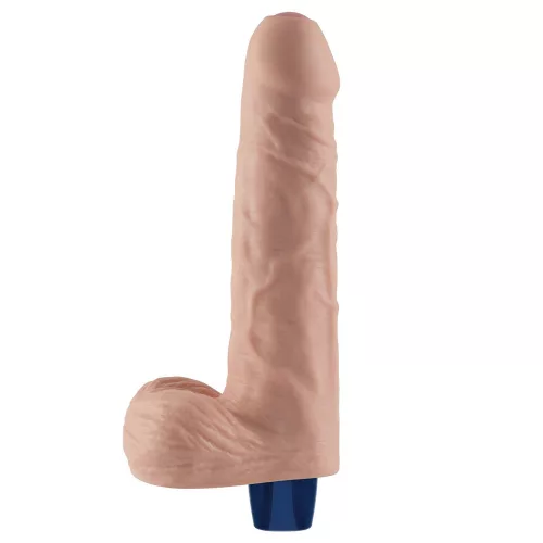 Dildo vibrante ricaricabile da 9" REAL SOFTEE (Flesh)
