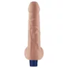 Dildo vibrante ricaricabile da 9" REAL SOFTEE (Flesh)