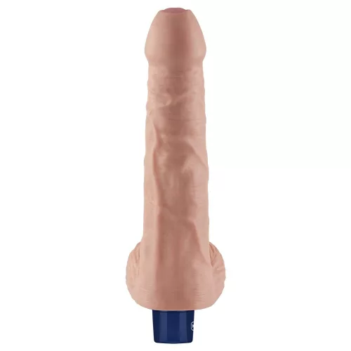 Dildo vibrante ricaricabile da 9" REAL SOFTEE (Flesh)