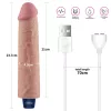9,5" REAL SOFTEE Dildo Vibrante Ricaricabile (Flesh)
