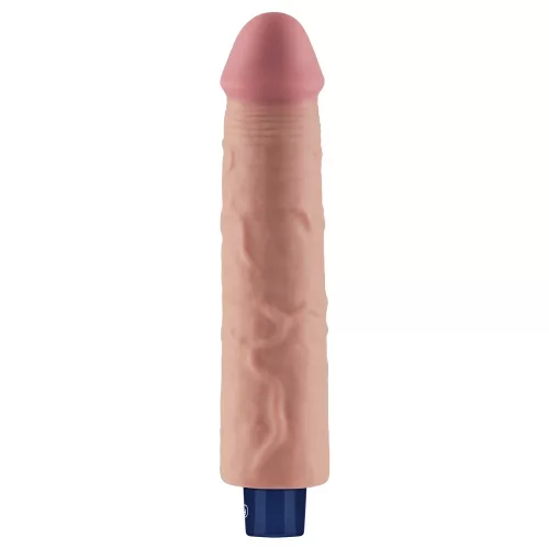 9,5" REAL SOFTEE Dildo Vibrante Ricaricabile (Flesh)