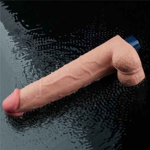 Dildo vibrante ricaricabile da 10,5" REAL SOFTEE (Flesh)_B15O50_4