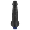 Dildo vibrante ricaricabile REAL SOFTEE da 9" (Nero)_B15O50_4