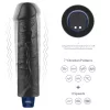 Dildo vibrante ricaricabile da 9,5" REAL SOFTEE (Nero)_B15O50_4