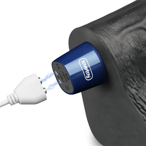 Dildo vibrante ricaricabile da 10" REAL SOFTEE (Nero)_B15O50_4