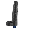 Dildo vibrante ricaricabile da 10" REAL SOFTEE (Nero)_B15O50_4