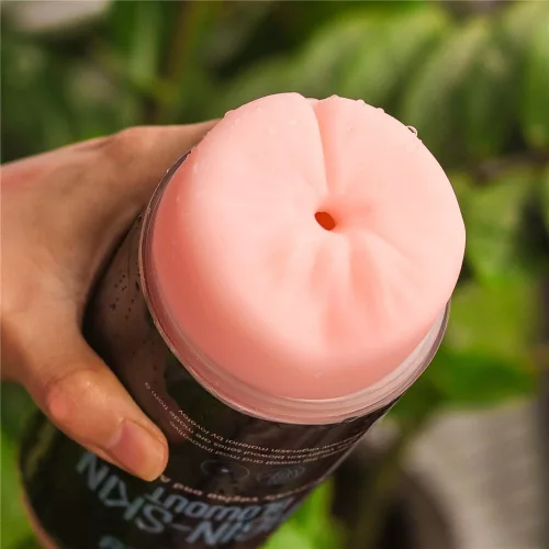 Pelle vergine brushout Doppia Side Stroker Vagina e Ano