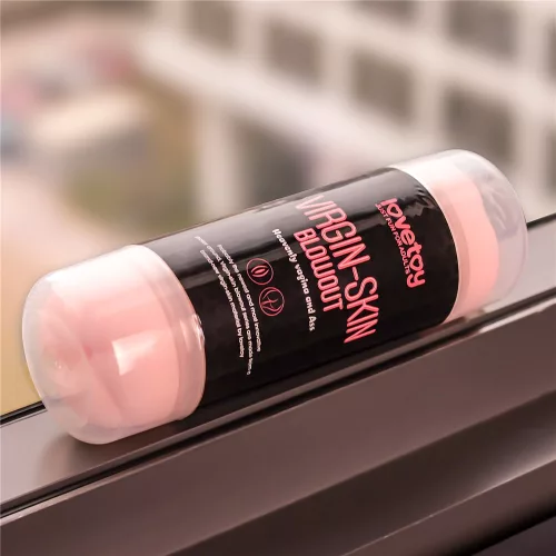 Pelle vergine con soffio Doppio Side Stroker Vagina e Sedere