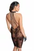 Vestito midi in tulle con spalline di velluto dietro - M