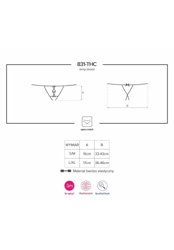 831-THC-1 perizoma senza cavallo S/M