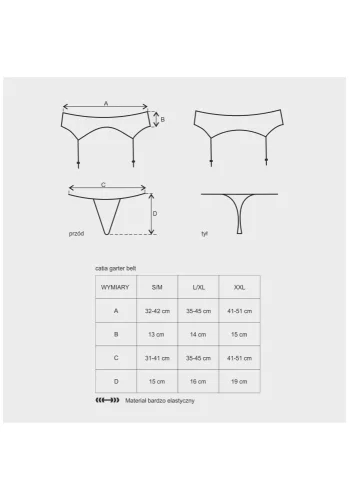 Giarrettiera e perizoma Catia L/XL