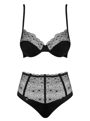 Set Sharlotte 2-pezzi S/M nero