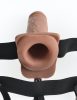 7" Strap-on cavo con beige remoto / nero