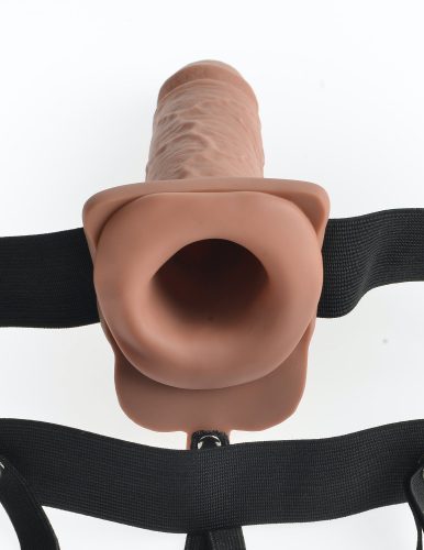 7" Strap-on cavo con beige remoto / nero