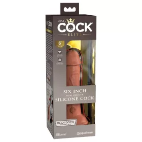 6" Silicone Dual Density Cock Tan