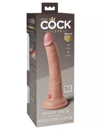 Luce per pene in silicone a doppia densità da 7"