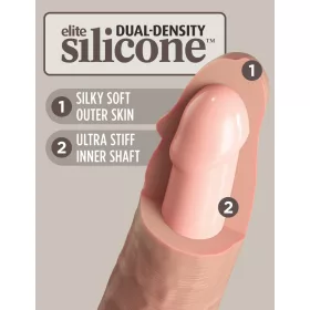 Luce per pene in silicone a doppia densità da 11"