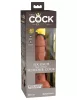 6" Silicone Vibrante Cock Tan