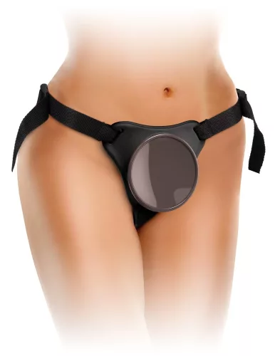 Imbratura strap-on per il corpo confortevole nera/ marrone scuro