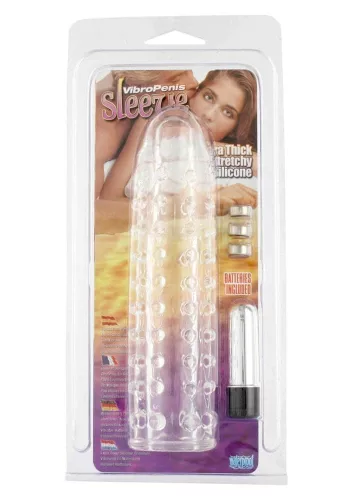 Manicotta per pene in silicone vibro