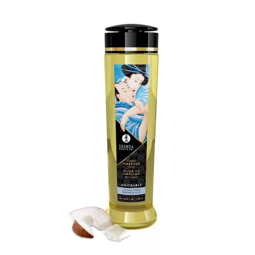 OLIO DA MASSAGGIO EROTICO 240 ml / 8 oz COCCO THRILLS