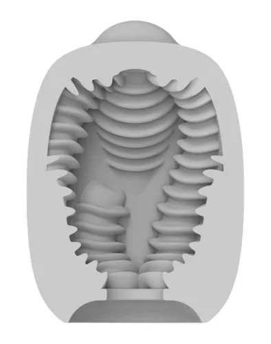 VIBEGGS - Lingue Tortute - Guaina vibrante per masturbazione - Bianca