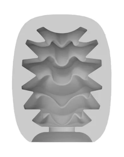 VIBEGGS - Candy Curves - Manicotta vibrante per masturbazione - Bianca