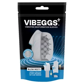   VIBEGGS - Blow Misty - Manicotta vibrante per masturbazione - Bianca