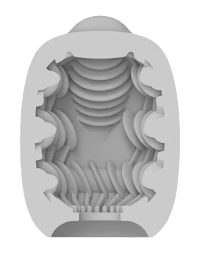 VIBEGGS - Ribs Delight - Manicotta vibrante per la masturbazione - Bianca