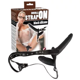 Doppio strap-on nero